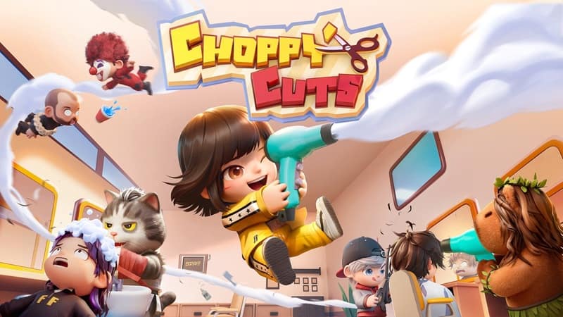 Choppy Cuts Resmi Rilis di Steam, Game Co-op Salon Absurd dari Garena!