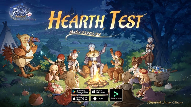 Ragnarok Origin Classic Buka Pra-registrasi Serentak dan Umumkan Limited Closed Beta Test Hearth Test