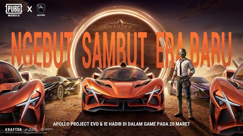 PUBG MOBILE Gandeng Apollo Automobil, Hadirkan Hypercar Eksklusif di Event Anniversary