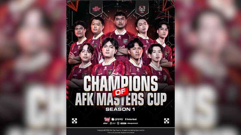 Alter Ego Esports Juara Cyberhero x Donatov.net AFK Masters Cup Season 1, Bawa Pulang Hadiah Rp825 Juta