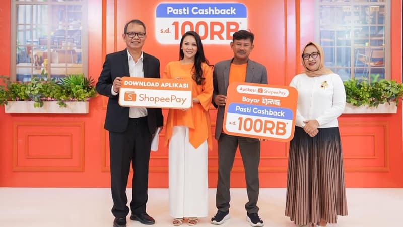 ShopeePay Bersama Bank Indonesia Dorong Penggunaan QRIS, Hadirkan Kampanye “Bayar QRIS Pasti Cashback”